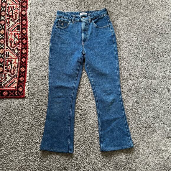 The Attico Denim - Attico Cropped Kick Flare Jeans
